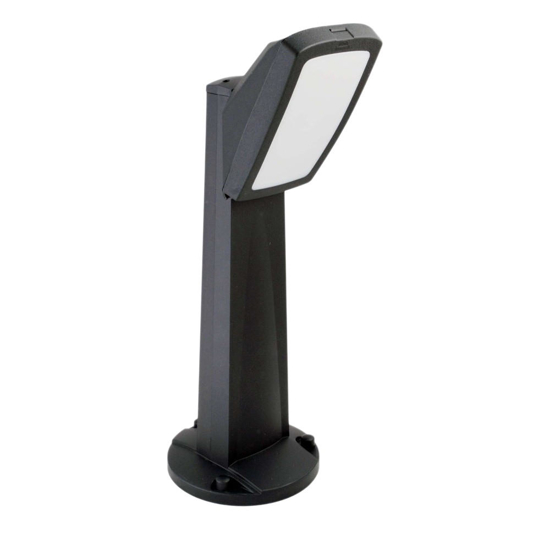 Lampione da giardino nero anti corrosione top light trento ip66