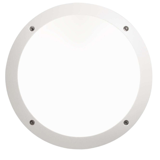 Plafoniera da esterno rotonda bianca top light tropea ip66