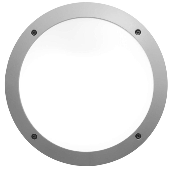 Plafoniera da esterno rotonda grigia anti ruggine top light tropea