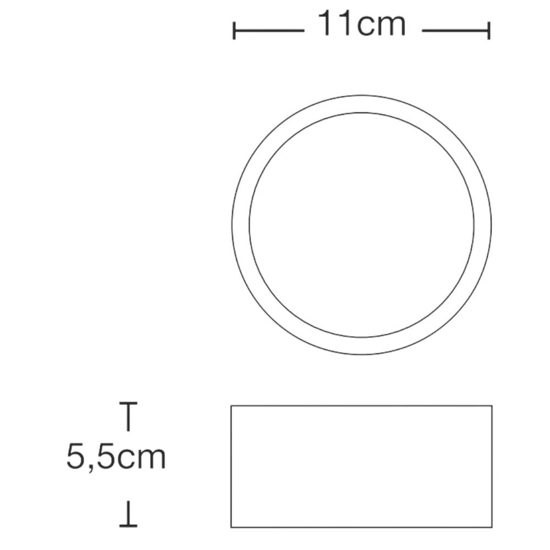 Plafoniera di gesso cilindrica cornice oro moderna gx53