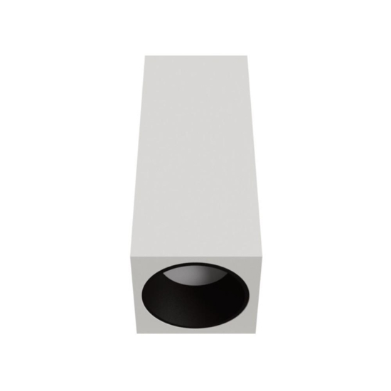 Faretto da soffitto bianco nero gesso e alluminio