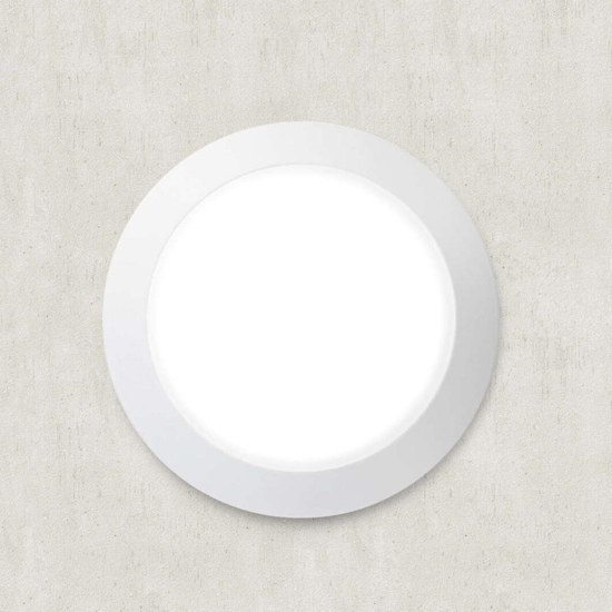 Plafoniera da esterno rotonda bianca anti corrosione top light verona
