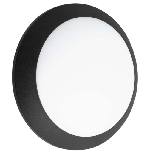 Plafoniera da esterno top light verona rotonda nera