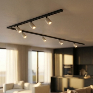 Sistema binario 300cm sabbia angolare elettrificato monofase con 7 spot
