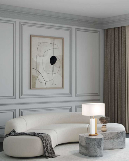 Maytoni lume lampada da tavolo per salone marmo bianco finitura oro