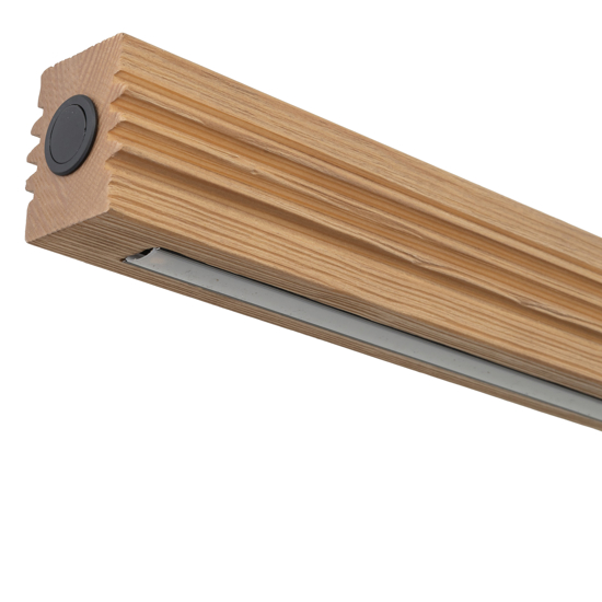 Lampadario barra di legno a sospensione per tavolo sala da pranzo