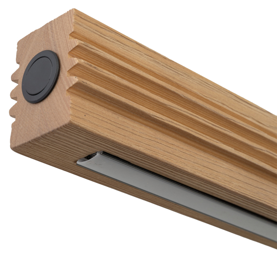 Lampada di legno a sospensione stile scandinavo per sala da pranzo