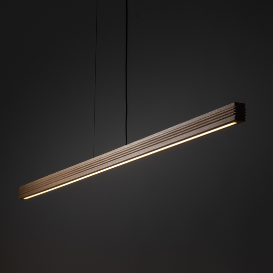 Lampada di legno a sospensione stile scandinavo per sala da pranzo