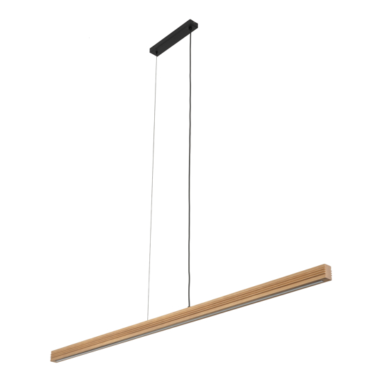 Lampada di legno a sospensione stile scandinavo per sala da pranzo