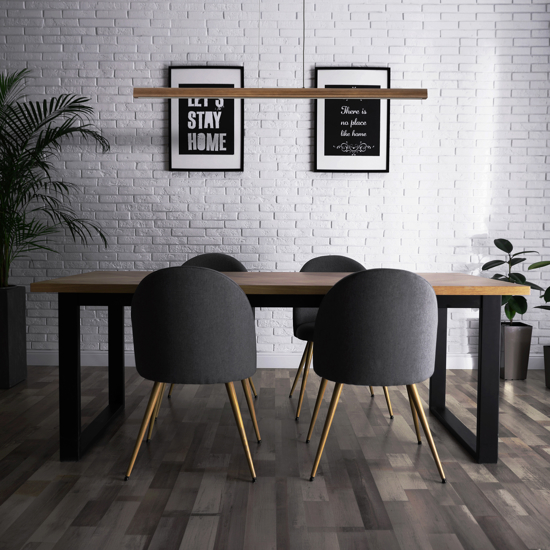 Lampadario barra di legno noce a sospensione led per sala da pranzo