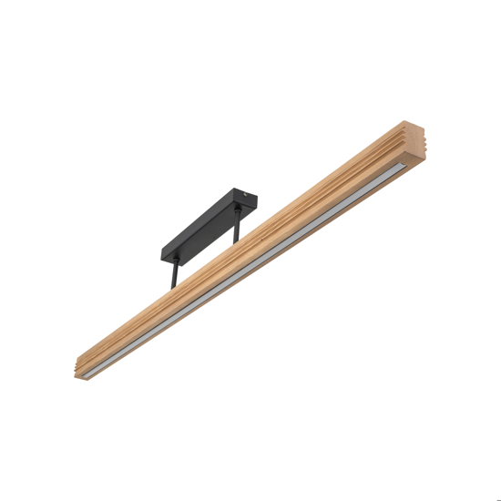 Plafoniera barra di legno per cucina stile scandinavo moderna