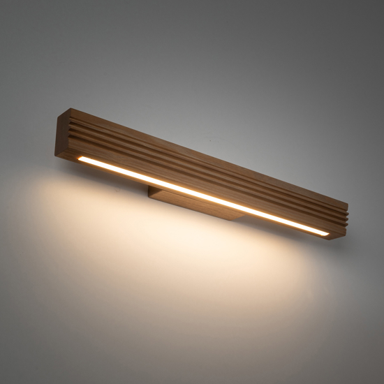 Applique di legno luce verso il basso led 3000k