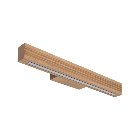 Applique di legno luce verso il basso led 3000k