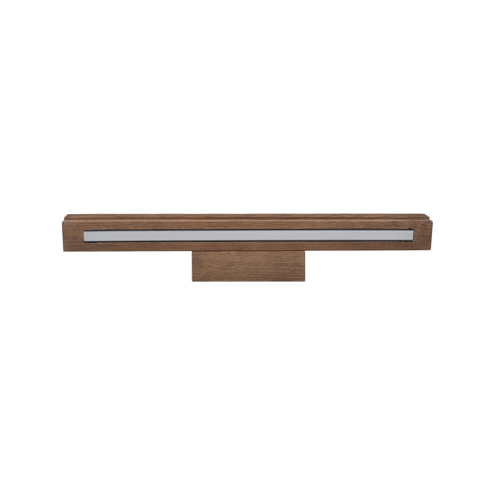 Applique da parete in legno noce design moderno luce verso il basso