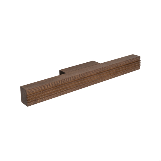 Applique da parete in legno noce design moderno luce verso il basso