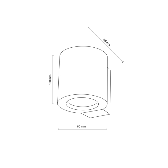 Applique da parete con interruttore in legno scandinavo