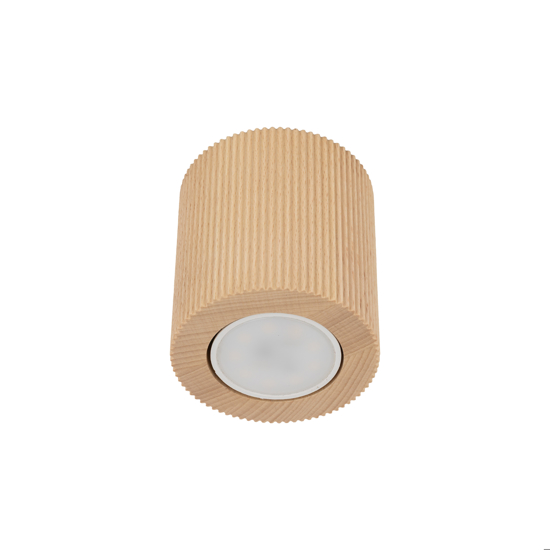Faretto cilindro da soffitto scandinavo in legno