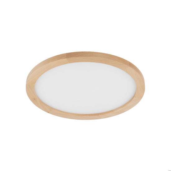 Plafoniera da bagno scandinava 36w led cct in legno