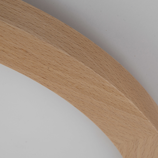 Plafoniera da bagno scandinava 36w led cct in legno
