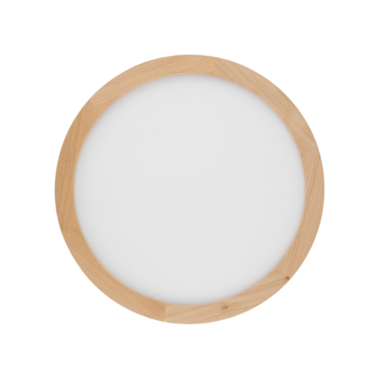 Plafoniera da bagno scandinava 36w led cct in legno