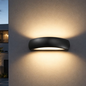 Giove ap1 ideal lux applique curvo da esterno nero