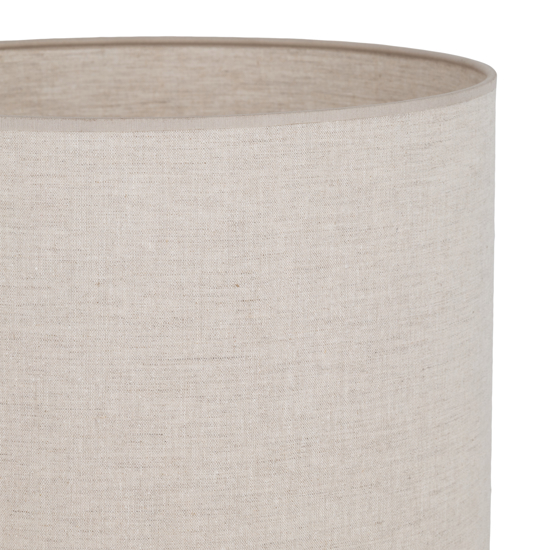 Lampada da terra piantana sabbia paralume cilindro tessuto lino chiaro