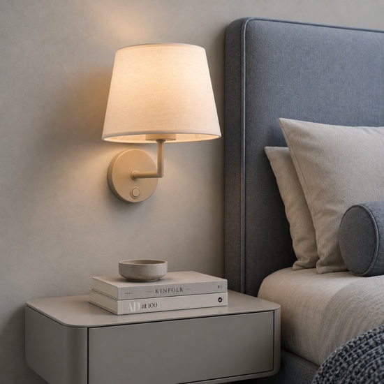 Applique sabbia da comodino per camera da letto