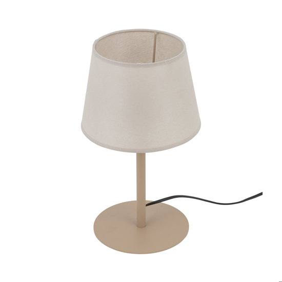Abatjour lampada da comodino sabbia con paralume per camera da letto moderna