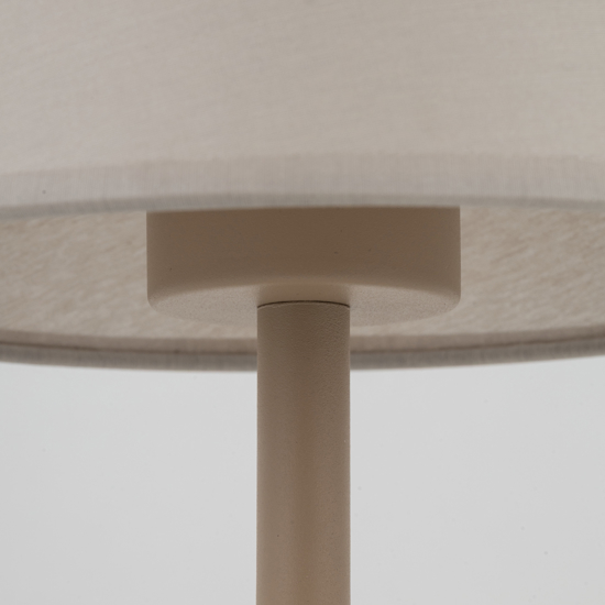 Abatjour lampada da comodino sabbia con paralume per camera da letto moderna