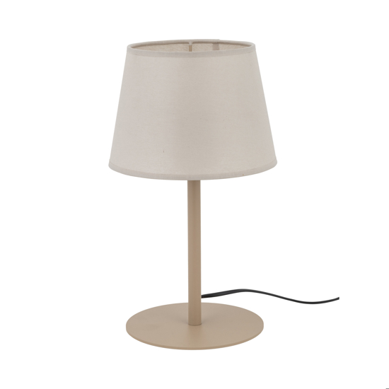 Abatjour lampada da comodino sabbia con paralume per camera da letto moderna