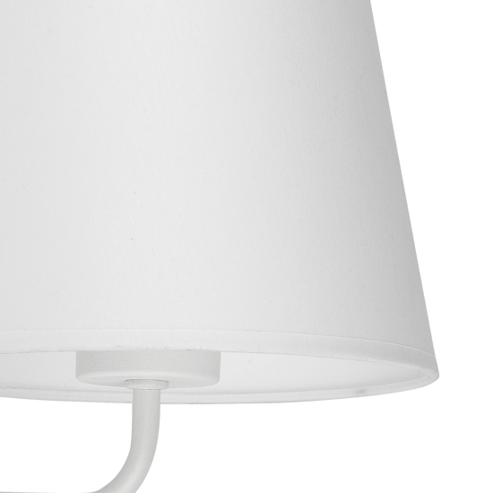 Applique bianco con interruttore per comodino camera da letto 