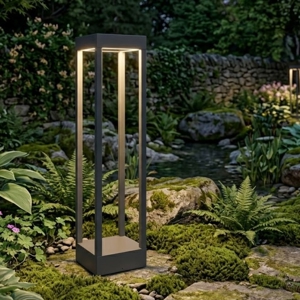 Top light lampione da esterno monaco antracite moderno led 10w 3000k