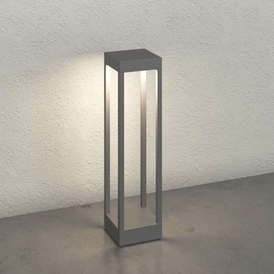 Top light lampione da esterno monaco antracite moderno led 10w 3000k
