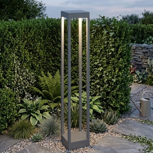 Lampione da giardino moderno antracite led 10w 3000k top light monaco