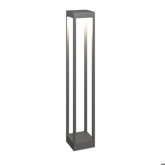 Lampione da giardino moderno antracite led 10w 3000k top light monaco