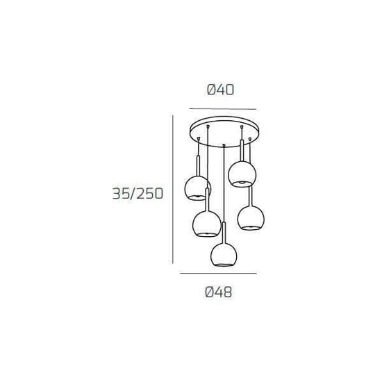 Personalizzazione lampadario moderno per soggiorno vetri pendenti a grappolo base bianca