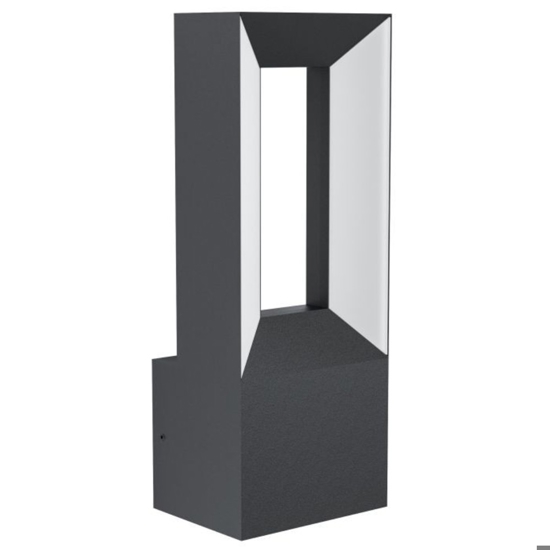 Applique da esterno ip44 nera moderna led 3000k