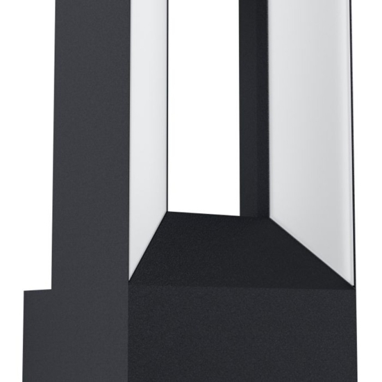 Applique da esterno ip44 nera moderna led 3000k