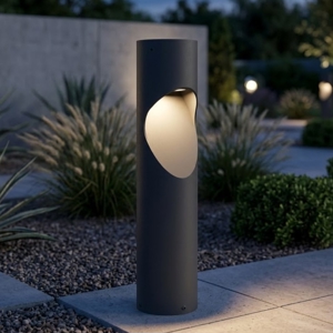 Top light belize lampione da esterno antracite moderno led 12w 3000k