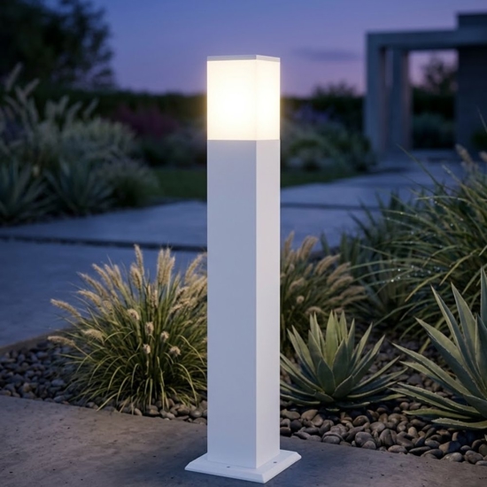 Top light lampione da giardino nizza moderno bianco ip44