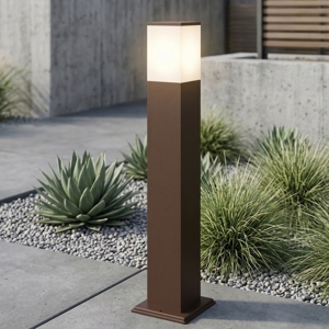 Lampione corten da giardino moderno nizza top light