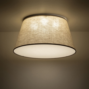 Plafoniera per camera da letto cono di tessuto da soffitto