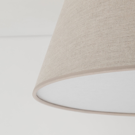 Plafoniera camera da letto cono in tessuto 38 cm