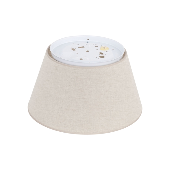 Plafoniera camera da letto cono in tessuto 38 cm