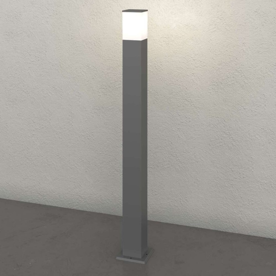 Lampione paletto da esterno antracite moderno top light nizza
