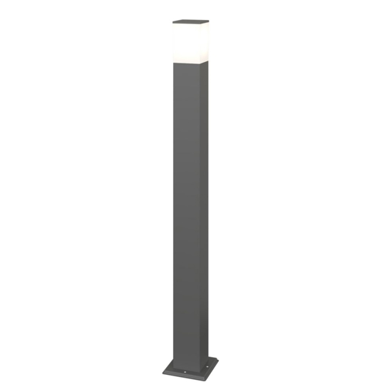 Lampione paletto da esterno antracite moderno top light nizza