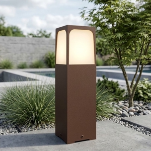 Top light york lampioncino basso da giardino corten ip54