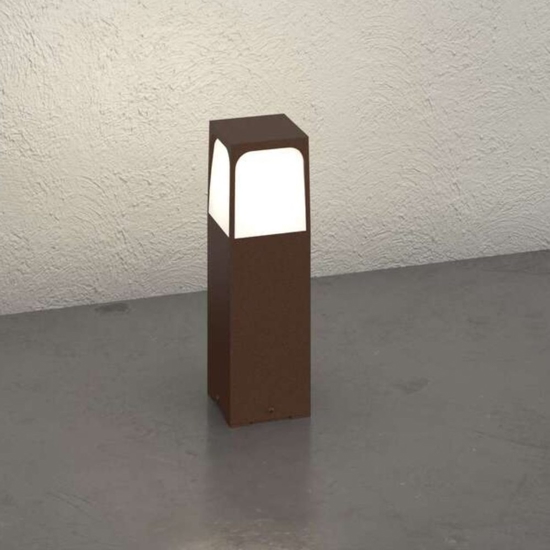 Top light york lampioncino basso da giardino corten ip54
