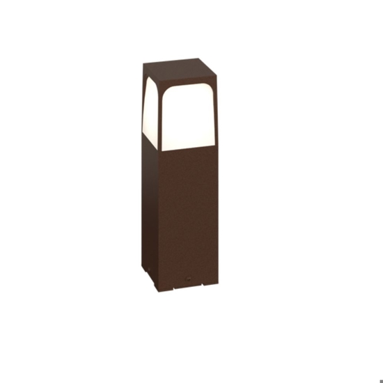 Top light york lampioncino basso da giardino corten ip54
