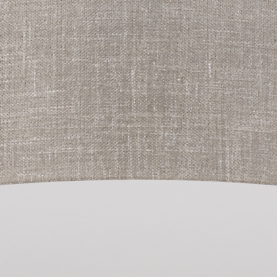 Plafoniera di tessuto 60cm cilindro lino beige per soggiorno moderno